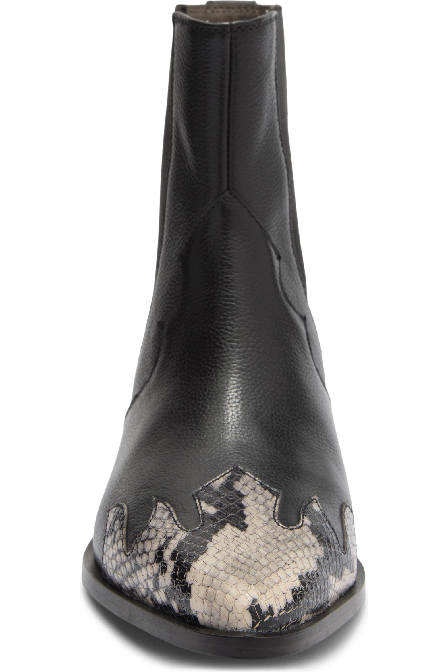 Snake Curtains AllSaints Fleur Snake Embossed Pointed Toe Bootie (Women) | Nordstromrack