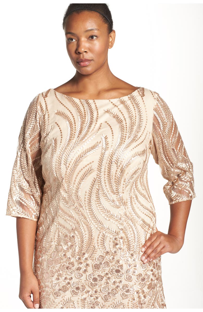 sequin lace shift dress White Lace Shift Dress: Beaded Sequin Cocktail Dress, Size 6