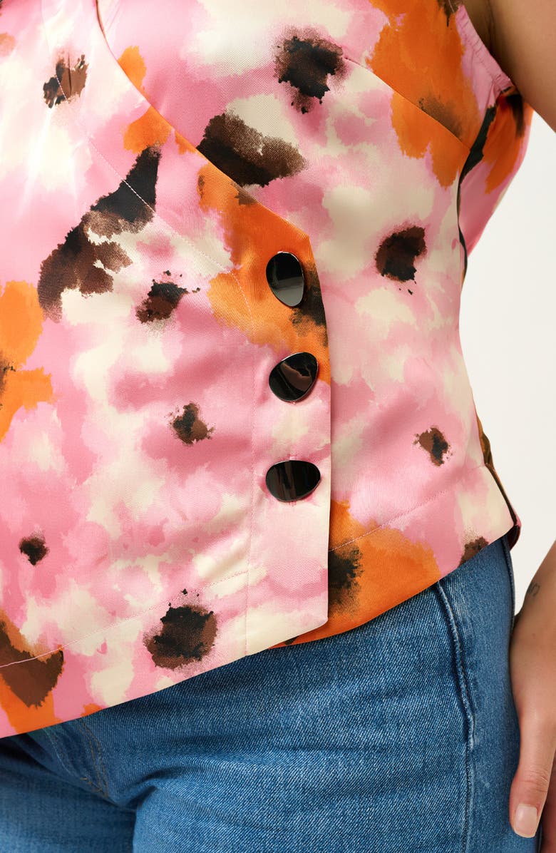 Estelle Freya Sleeveless Wrap Top, Alternate, color, Peony/ Mandarin