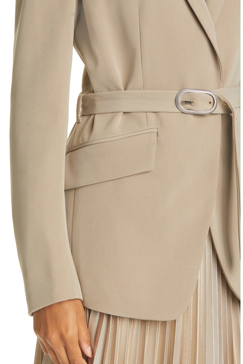 Andre Belted Blazer, Alternate, color, CLAY