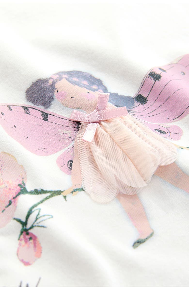 NEXT Kids' Fairy Appliqué Top & Leggings Set, Alternate, color, Neutral