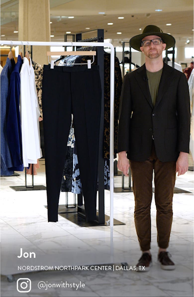 Phoenix Flat Front Tuxedo Pants, sales video thumbnail