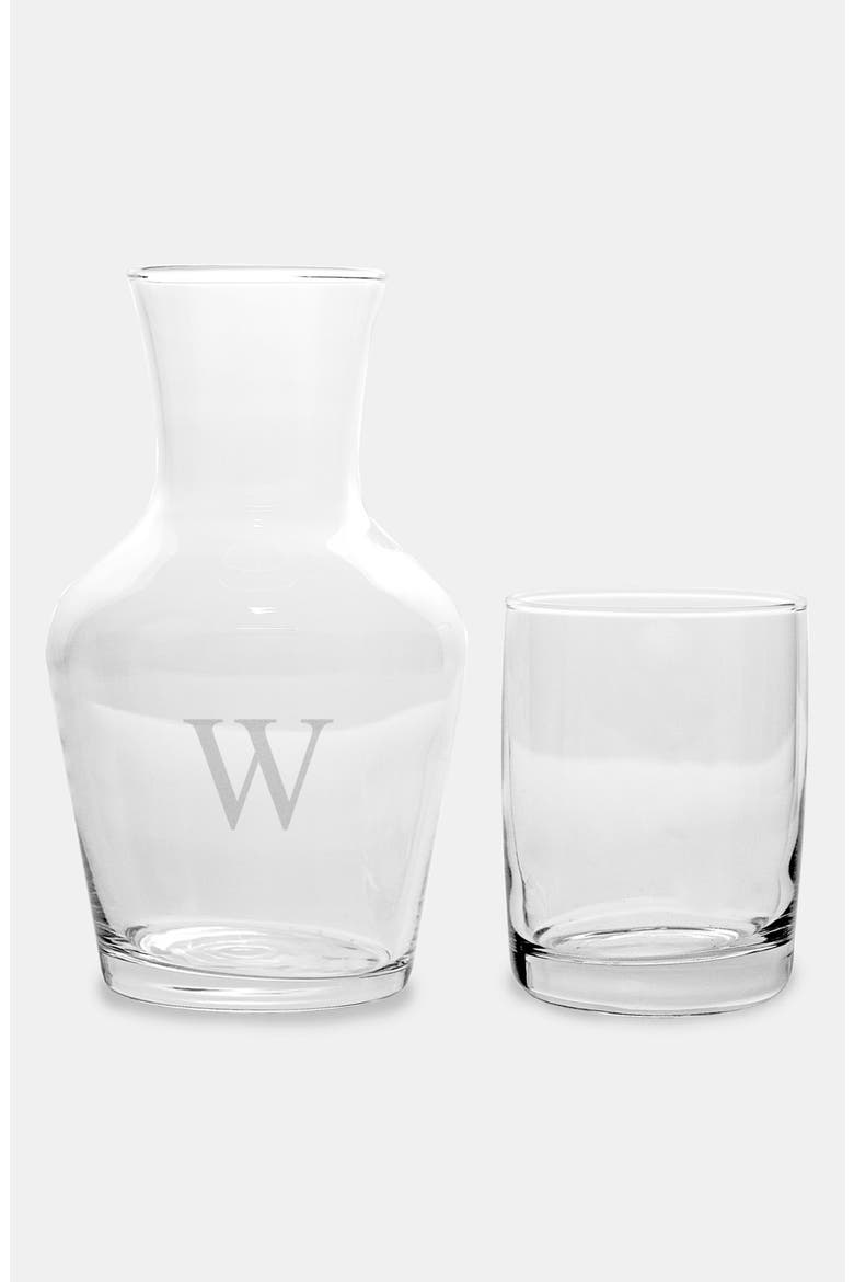 Monogram Bedside Water Carafe Set, Alternate, color, BLANK