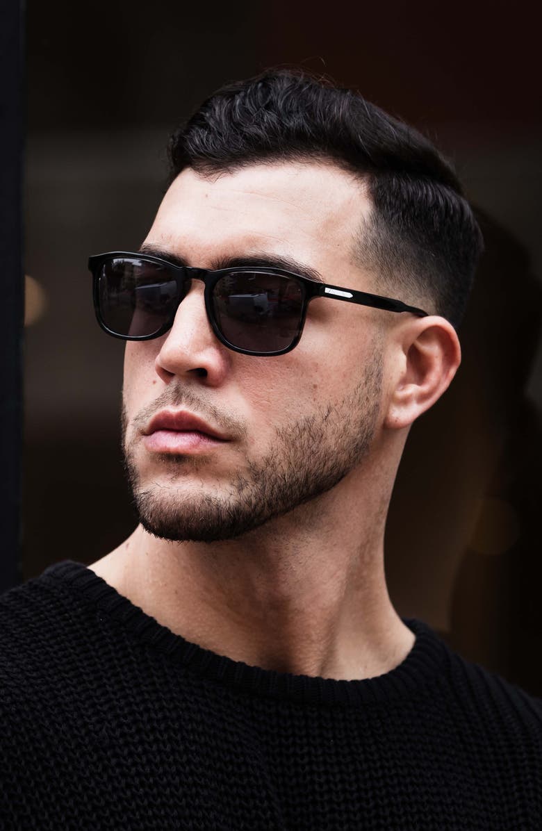 Vincero Midway 55mm Polarized Square Sunglasses, Alternate, color,