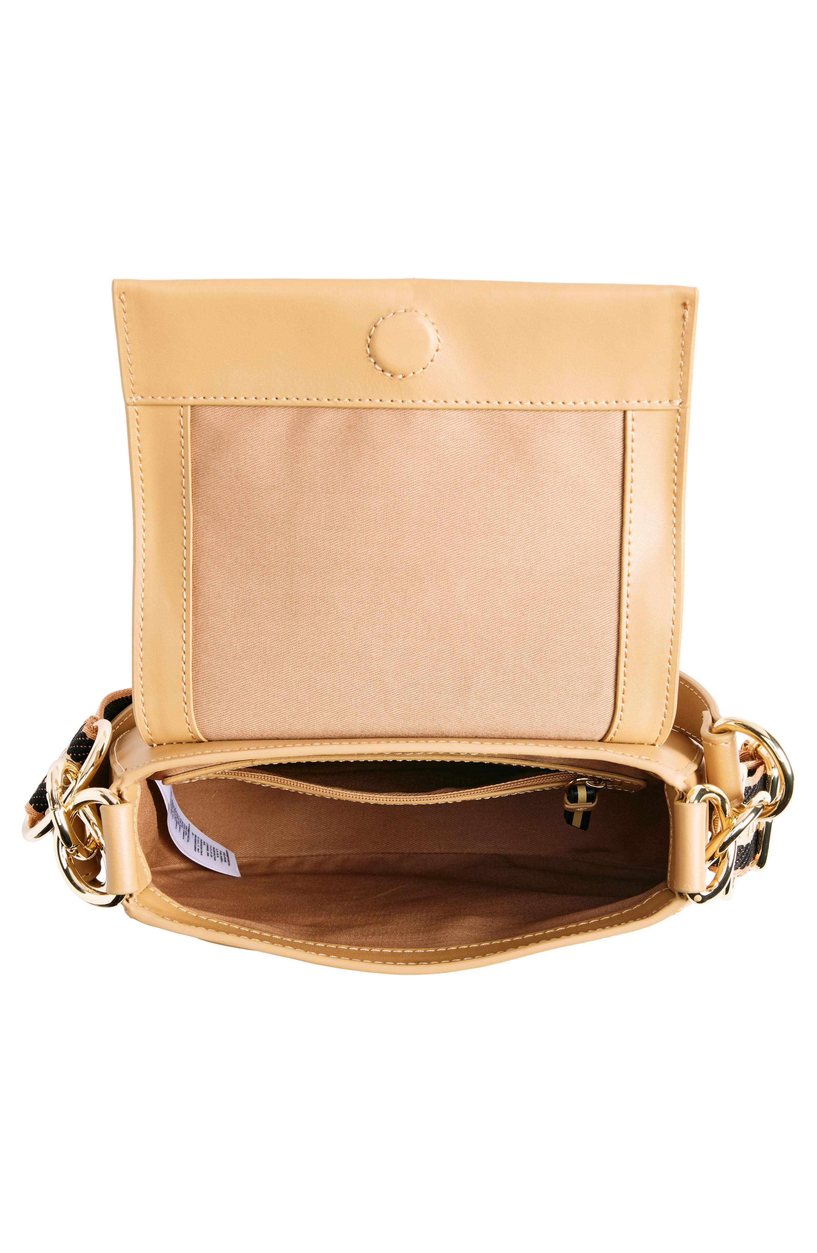 Ted Baker London Darcell Leather Saddle Bag, Alternate, color, 