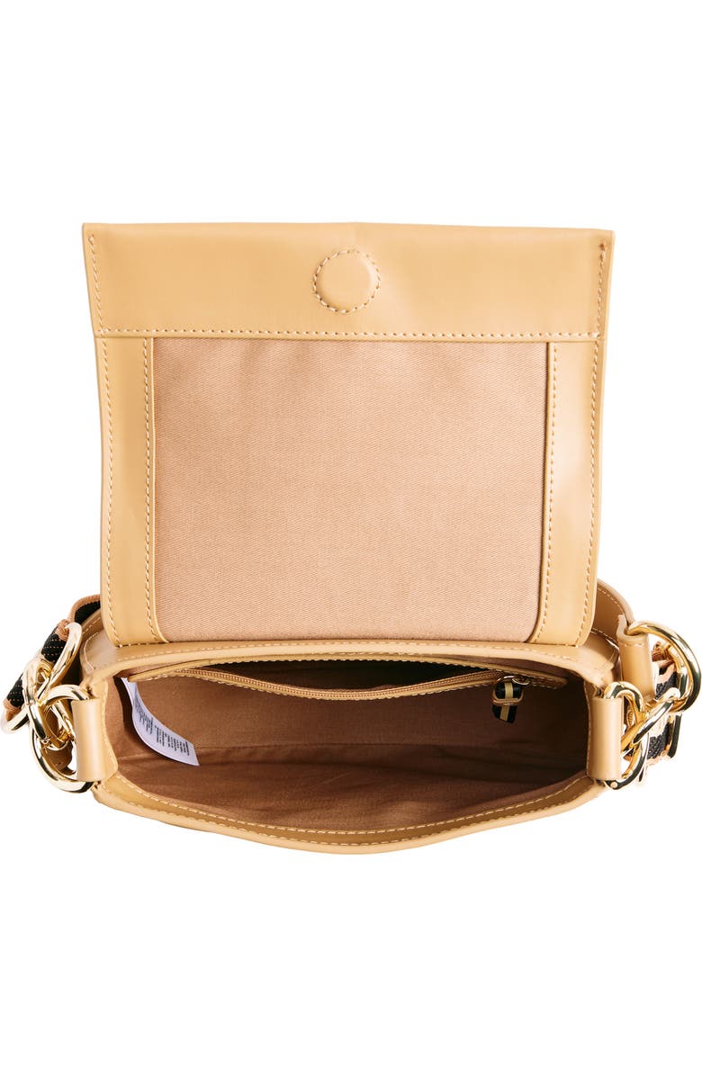 Ted Baker London Darcell Leather Saddle Bag, Alternate, color,