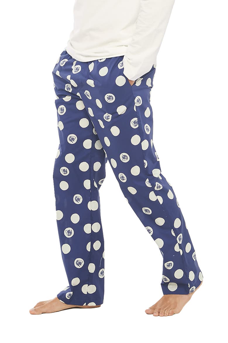 Drew Tiger Dots Blue Pajama Pants, Alternate, color, BLUE
