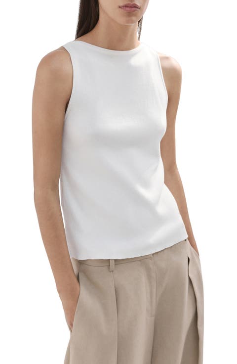 Suenyo Boat Neck Cotton Blend Top