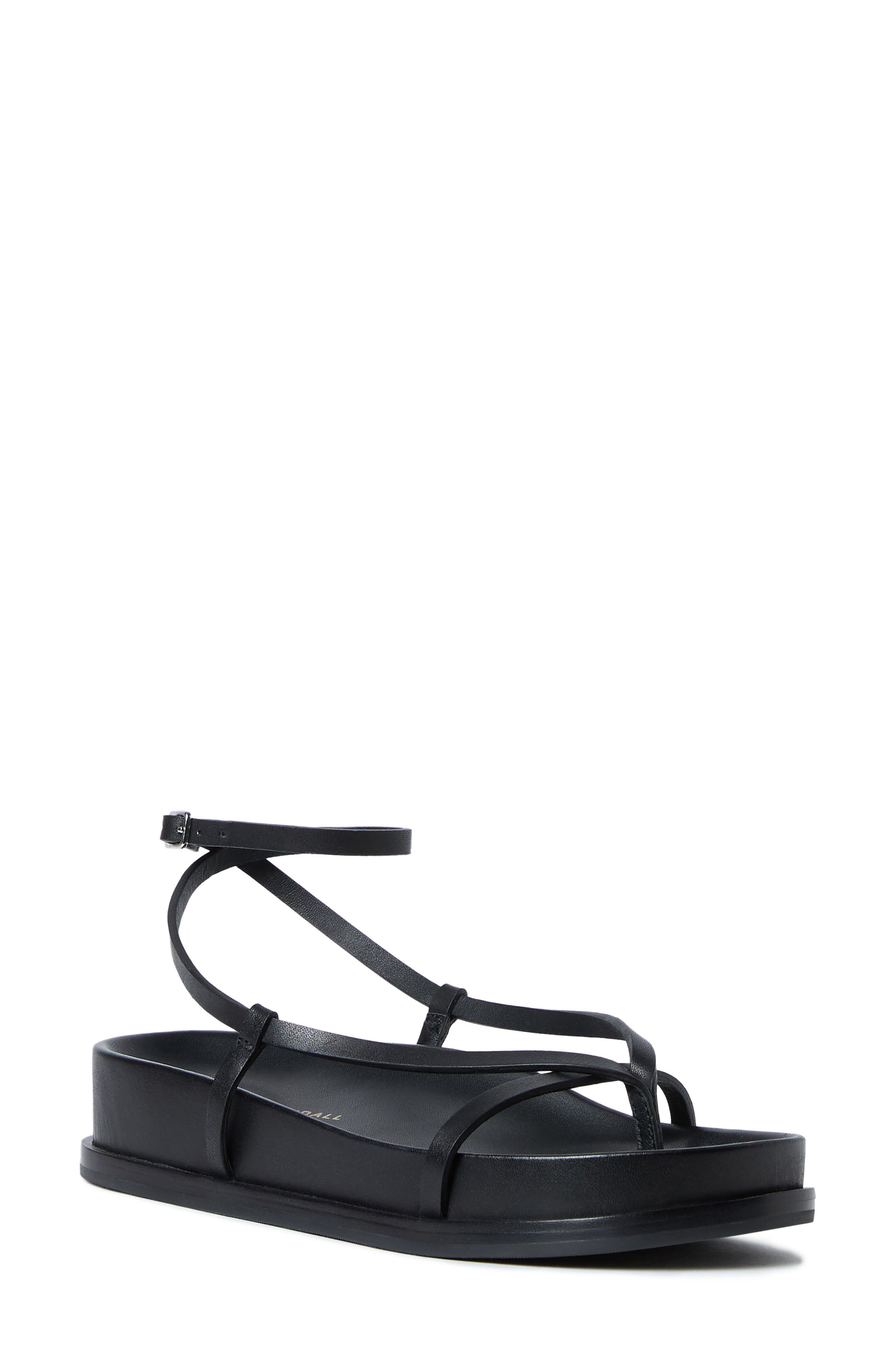 Loeffler Randall <p>Sonny Leather Ankle Wrap Sandal (Women) </p>