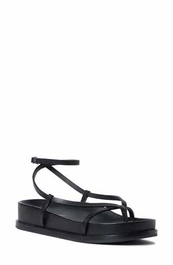 Loeffler Randall <p>Sonny Leather Ankle Wrap Sandal (Women) </p>