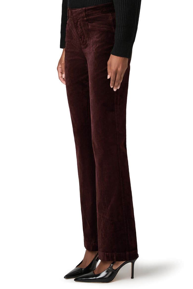 Laurel Canyon High Waist Flare Leg Jeans, Alternate, color, BURGUNDY