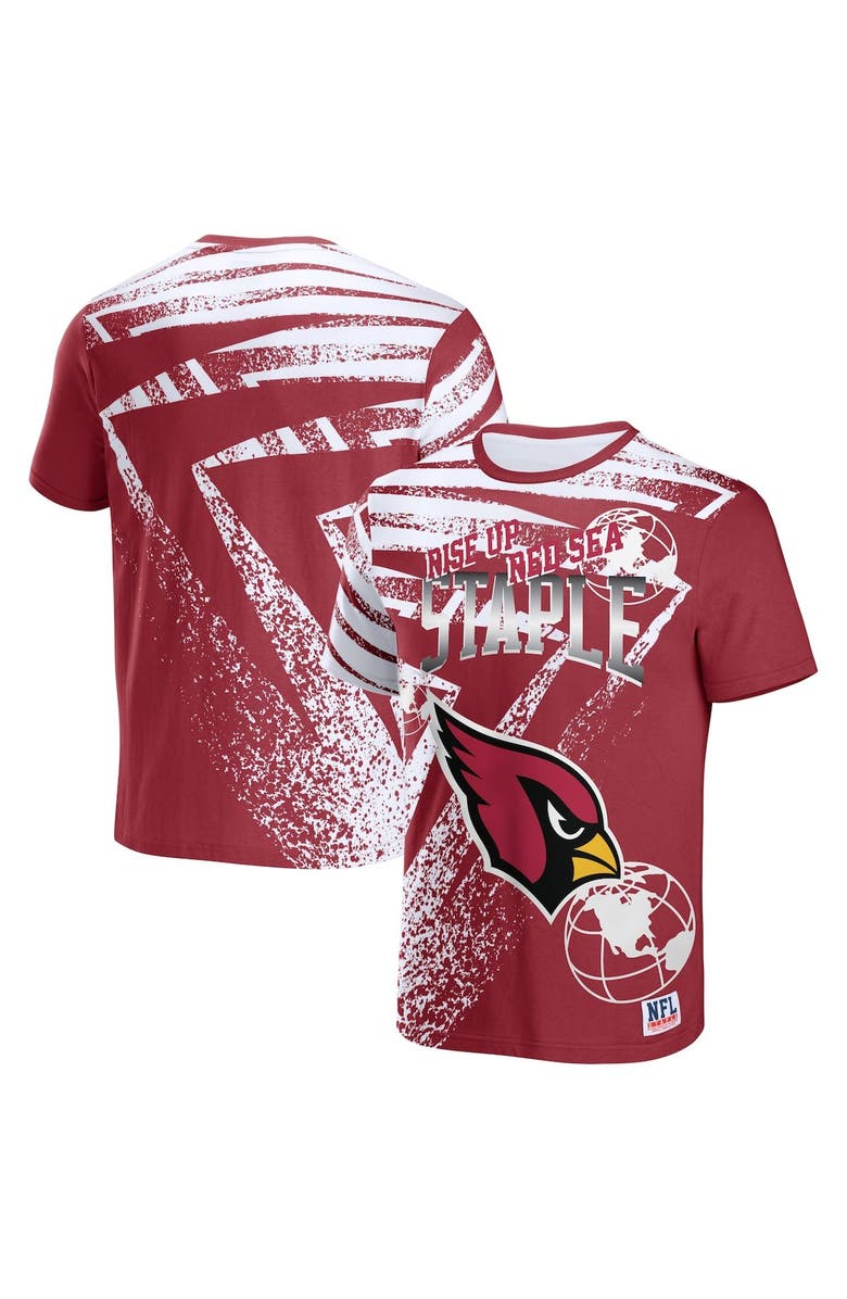 STAPLE Men's NFL x Staple Cardinal Arizona Cardinals All Over Print T-Shirt, Main, color, Cardinal