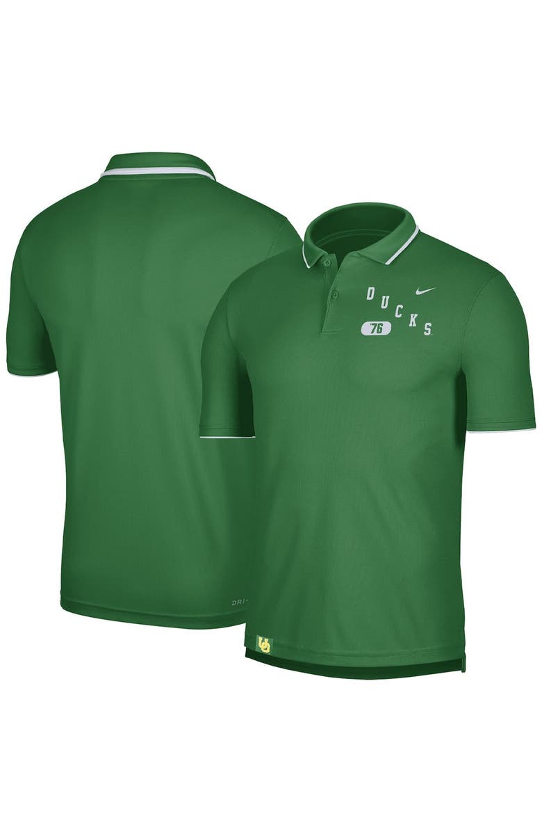 Nike Men's Nike Green Oregon Ducks Wordmark Performance Polo, Main, color, Green