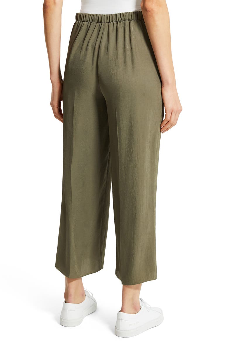 Theory Wide Leg Crop Pants, Alternate, color, 