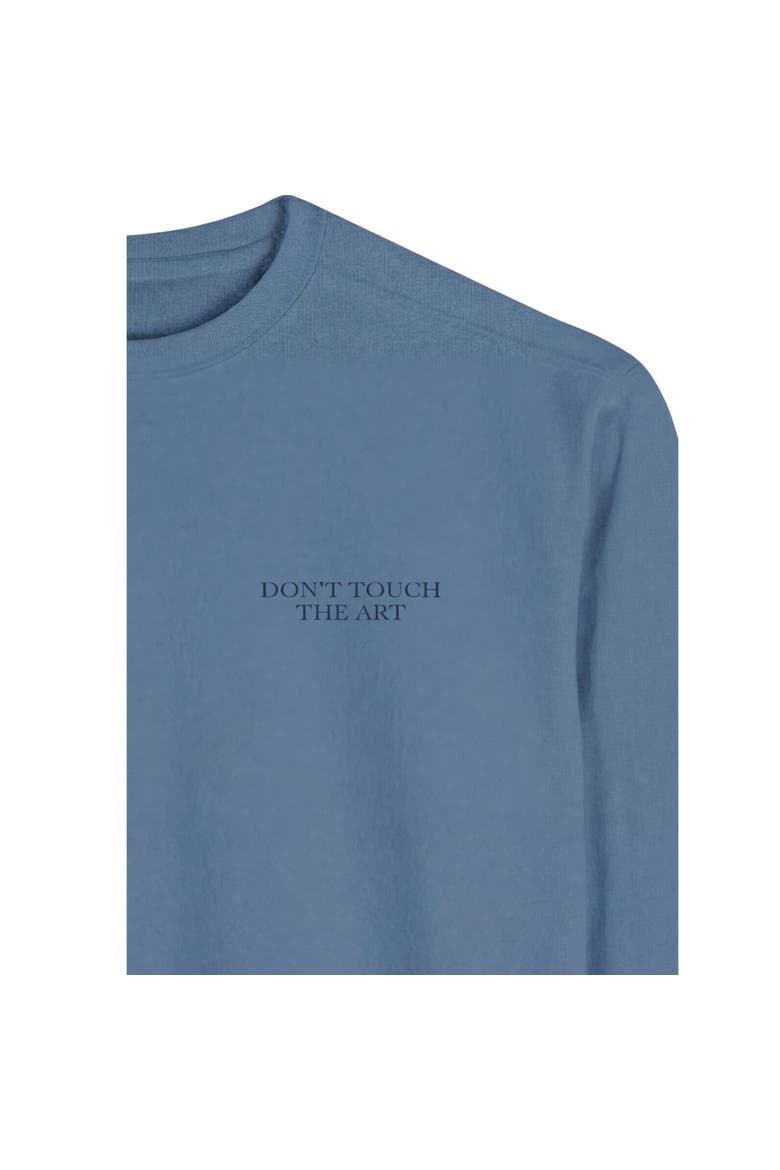 Don't Touch The Art  Sweatshirt, Alternate, color, Sky Blue