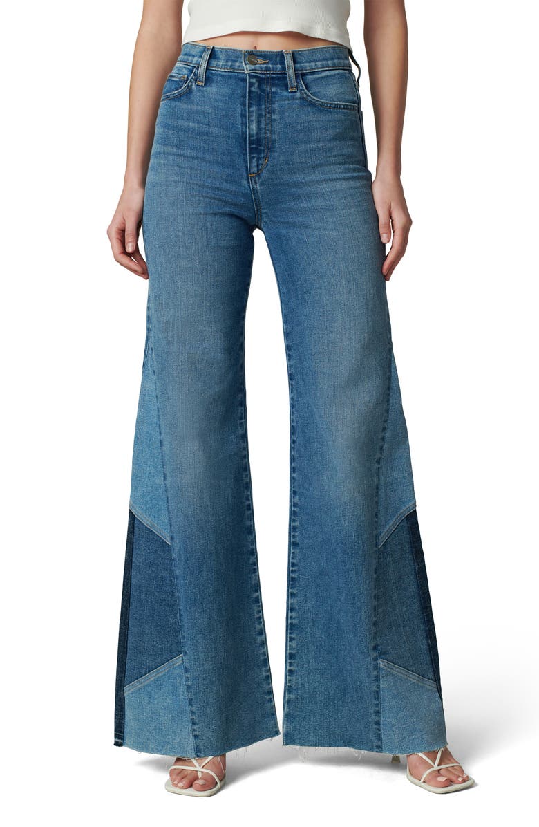 Joe's The Bailey Pieced Wide Leg Jeans, Main, color,