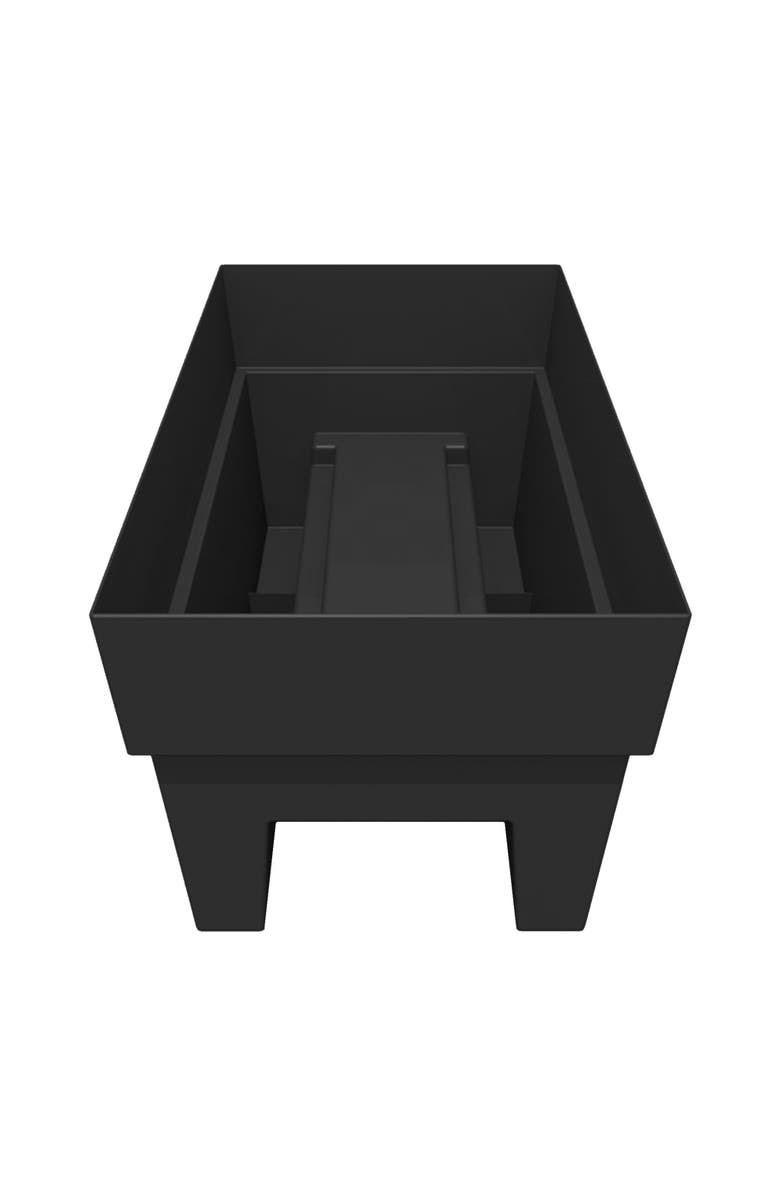 Bloem Black 24 Inch Finley Deck Rail Planter, 7.5 Gal Capacity, Alternate, color, Black