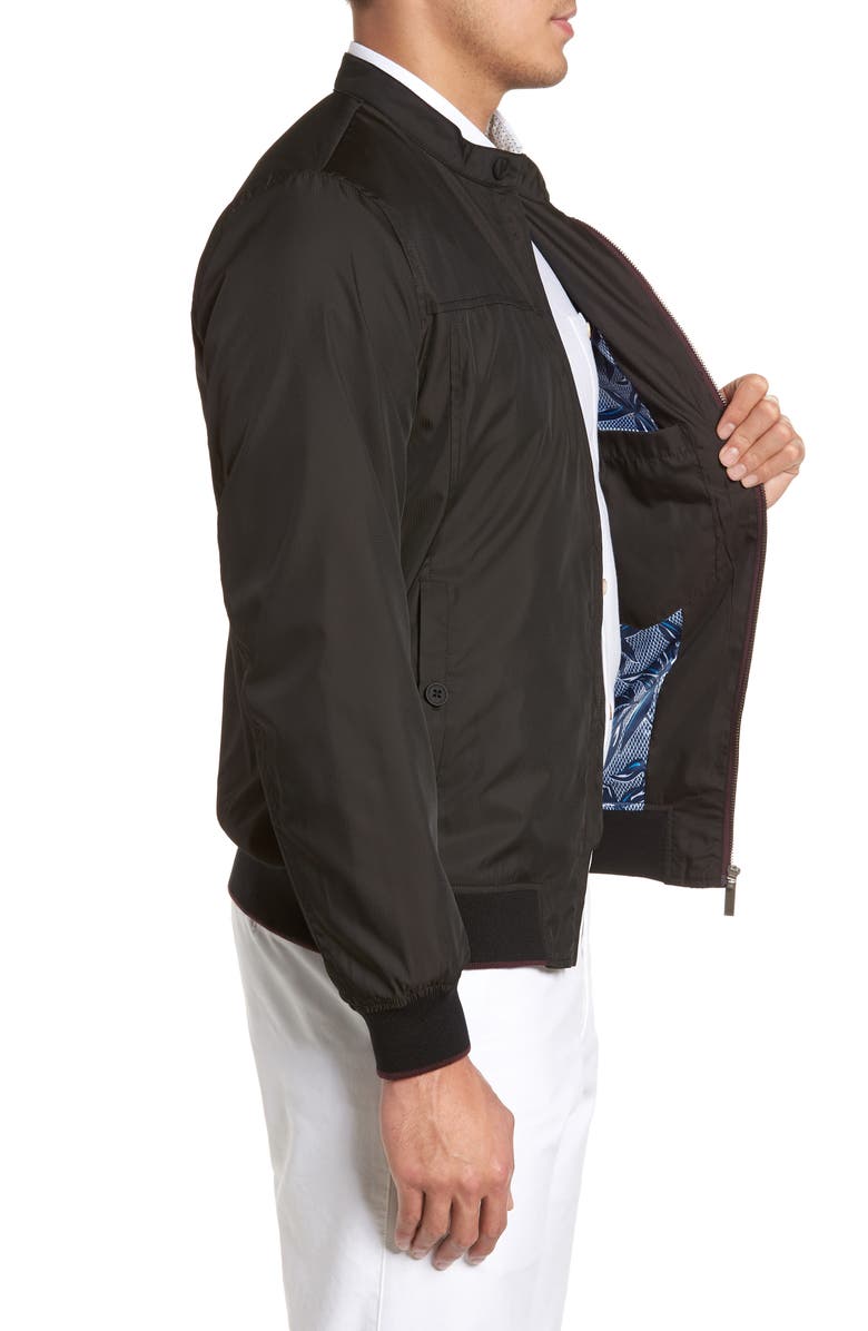 Ted Baker London Calgar Nylon Bomber Jacket, Alternate, color, 