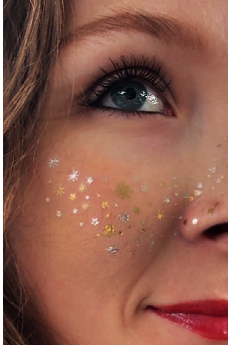 Kids' Star Light Star Bright Temporary Tattoos, Alternate, color, GOLD