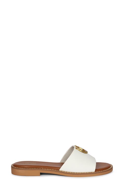 SAINT G VIVI BLU AMBER SLIDE SANDAL