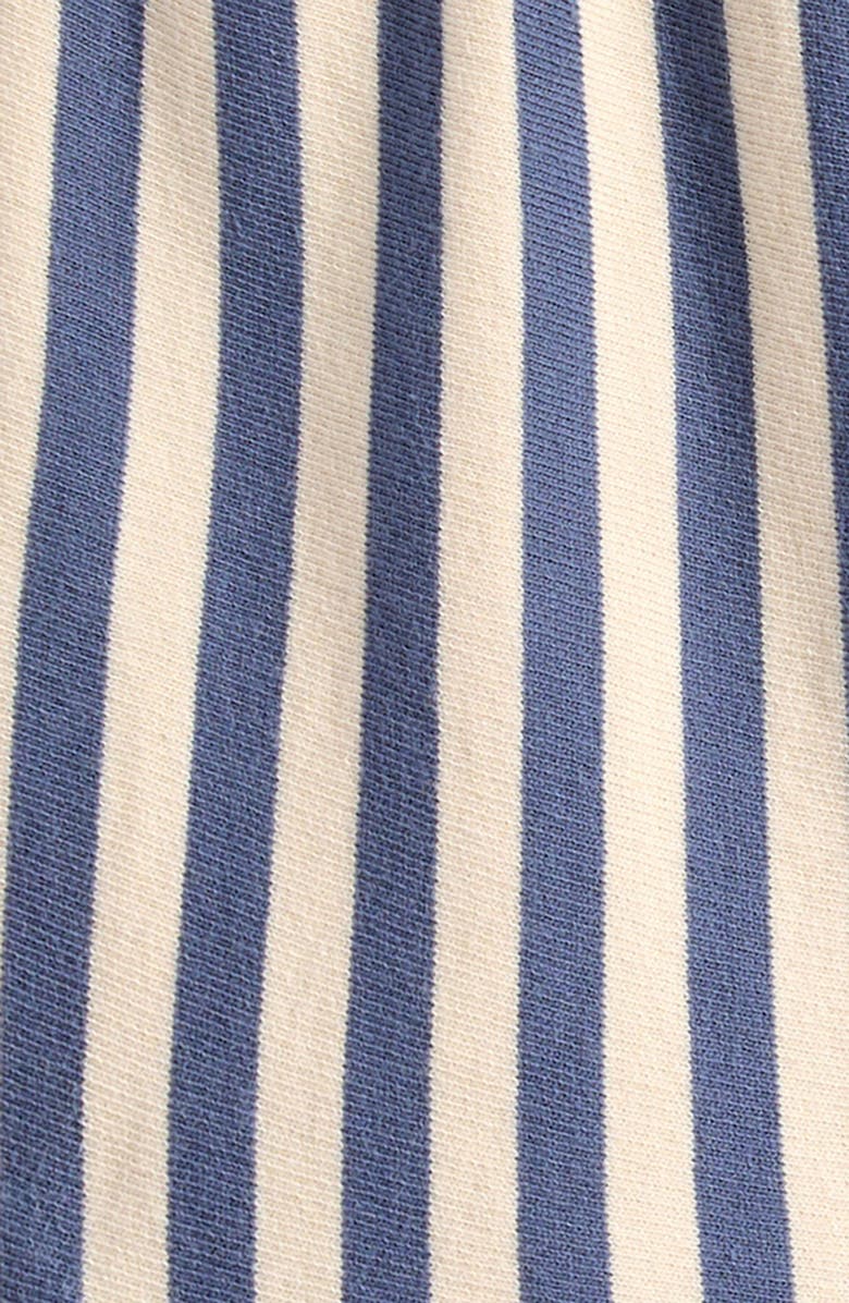 Rylee + Cru Marine Stripe Terry Cloth Shorts, Alternate, color, Marine