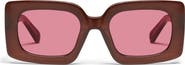 QUAY Talk Show 53mm Square Sunglasses