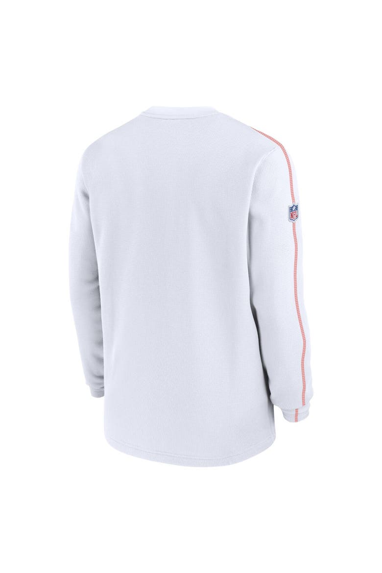 Men's Nike White Cleveland Browns Alternate Logo Coach Long Sleeve Top, Alternate, color, White