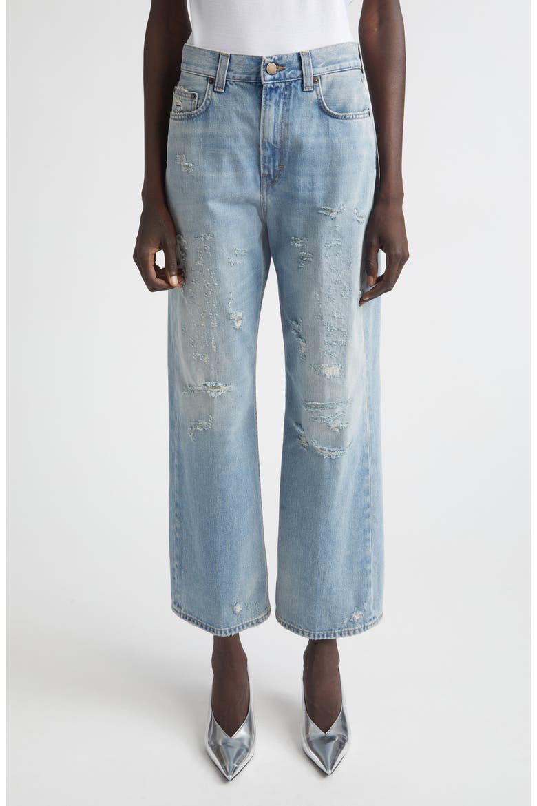 Winny Distressed Wide Leg Jeans, Main, color, BROKEN CELESTIAL
