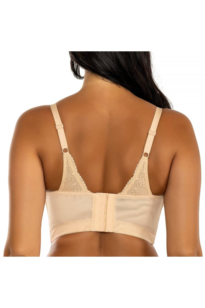 Mia Wire-Free Padded Lace Bralette, Alternate, color, Bare