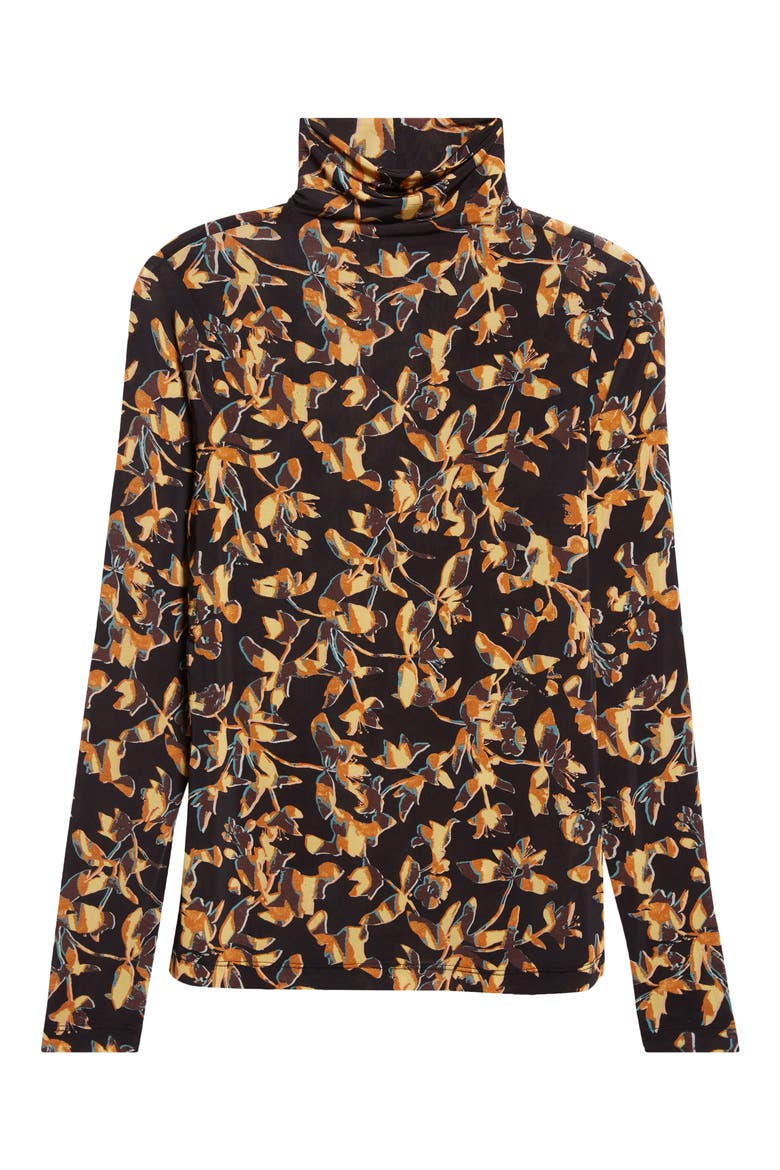 Aurelia Funnel Neck Jersey Top, Alternate, color, SOLARIS