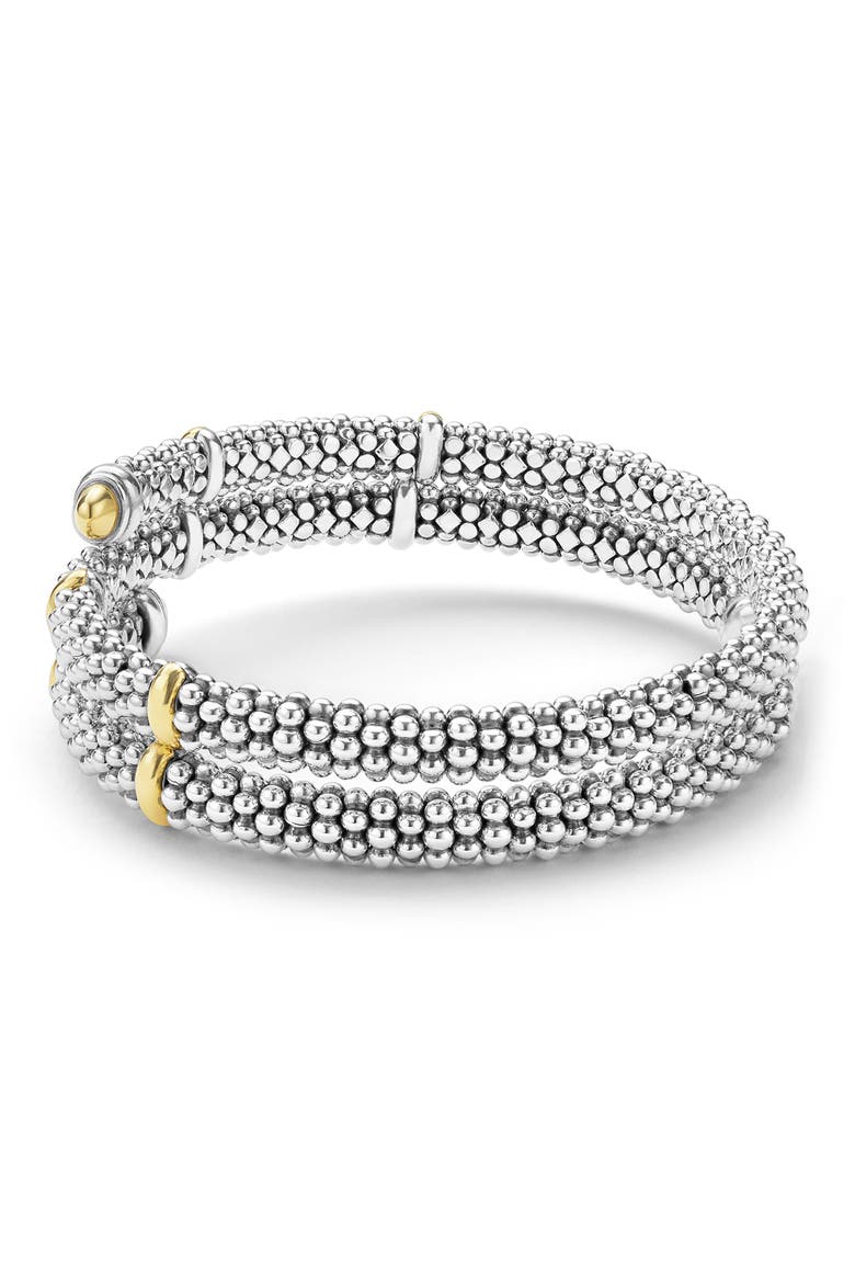 Two-Tone Caviar Diamond Versa Wrap Bracelet, Alternate, color, TWO TONE