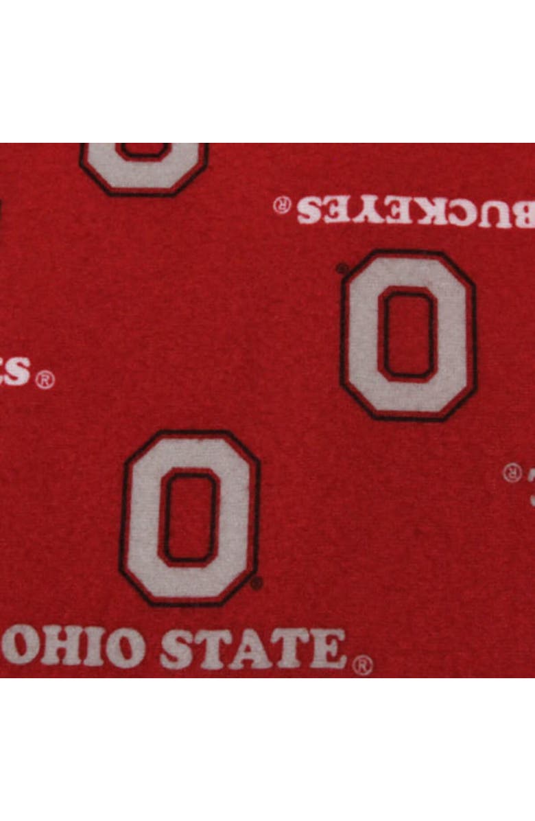 GENUINE STUFF Ohio State Buckeyes Youth Scarlet Team Logo Flannel Pajama Pants, Alternate, color,