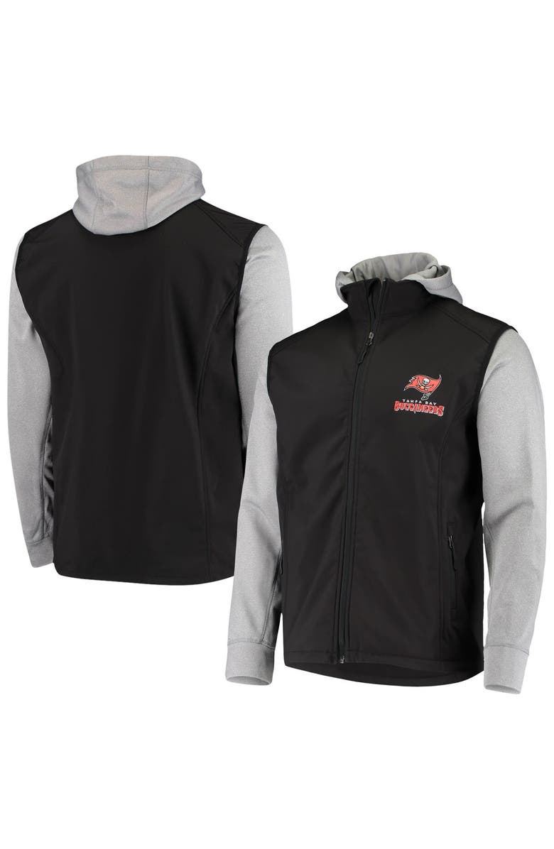DUNBROOKE Men's Dunbrooke Black/Gray Tampa Bay Buccaneers Alpha Full-Zip Jacket, Main, color, Black
