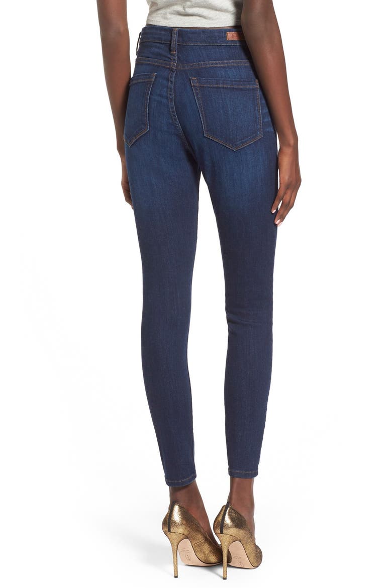 High Rise Skinny Jeans, Alternate, color, BLUE