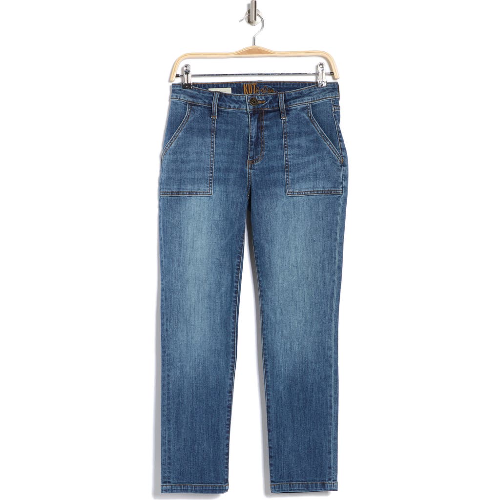 Kut From The Kloth Katy Ankle Straight Leg Pants In Dahlia