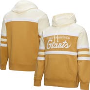 Mitchell & Ness Men's Mitchell & Ness Tan/Cream San Francisco Giants Head Coach Pullover Hoodie