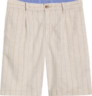 Tommy Bahama Isla Sands Pleated Stripe Linen Blend Shorts