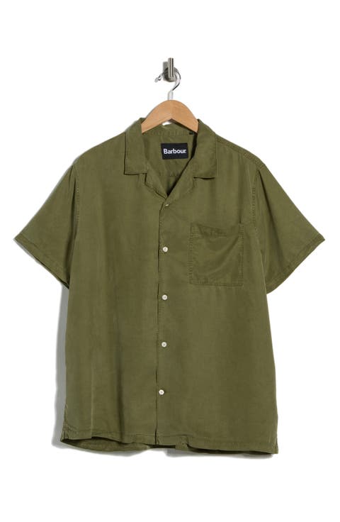 Archer Relaxed Cotton Seersucker Camp Shirt