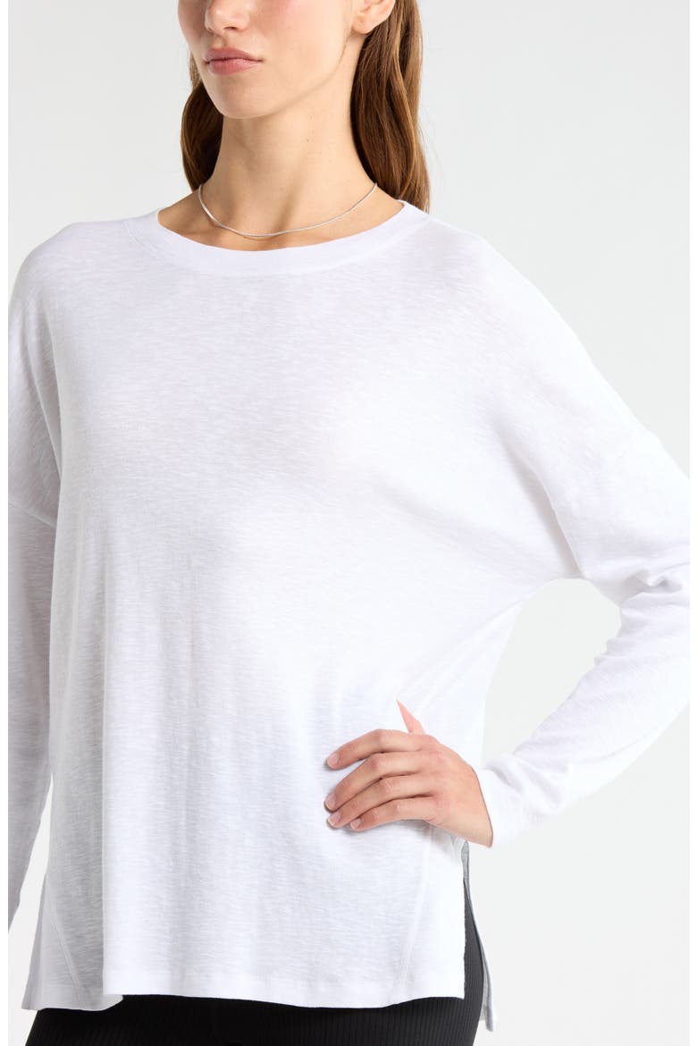 Ease Up Long Sleeve T-Shirt, Alternate, color, WHITE
