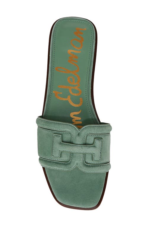 Sam Edelman Irina Slide Sandal In Green Garden
