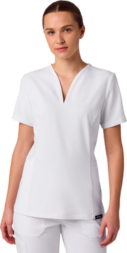 JAANUU Calix Women's 2-Pocket Tailored V-Neck Scrub Top
