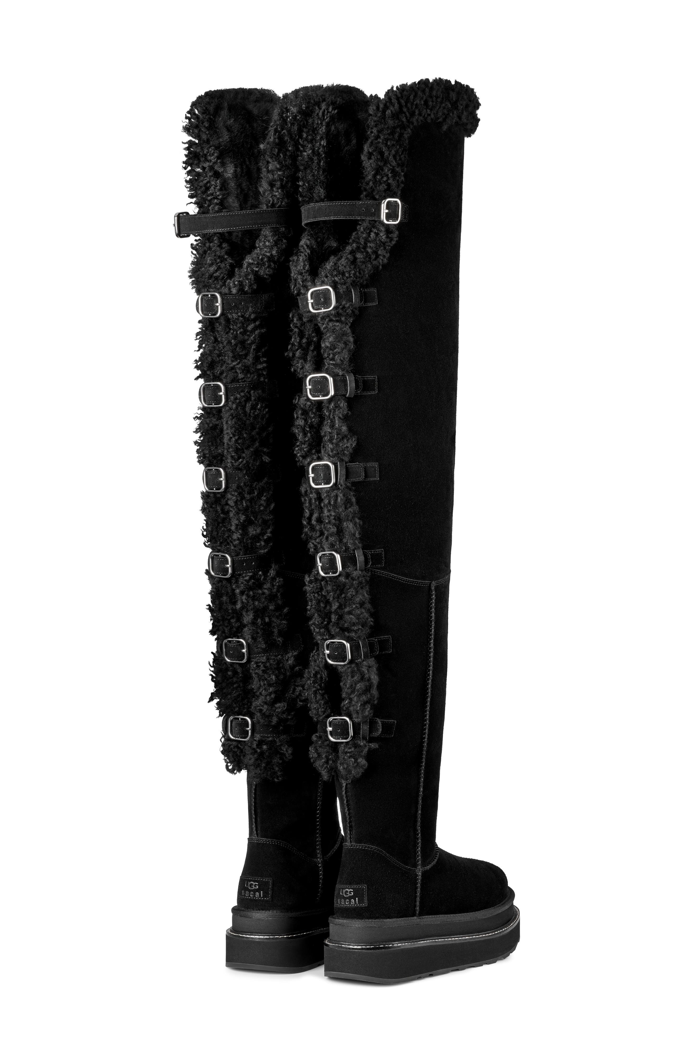 UGG<sup>®</sup> x Sacai Thigh High Boot, Alternate, color, 