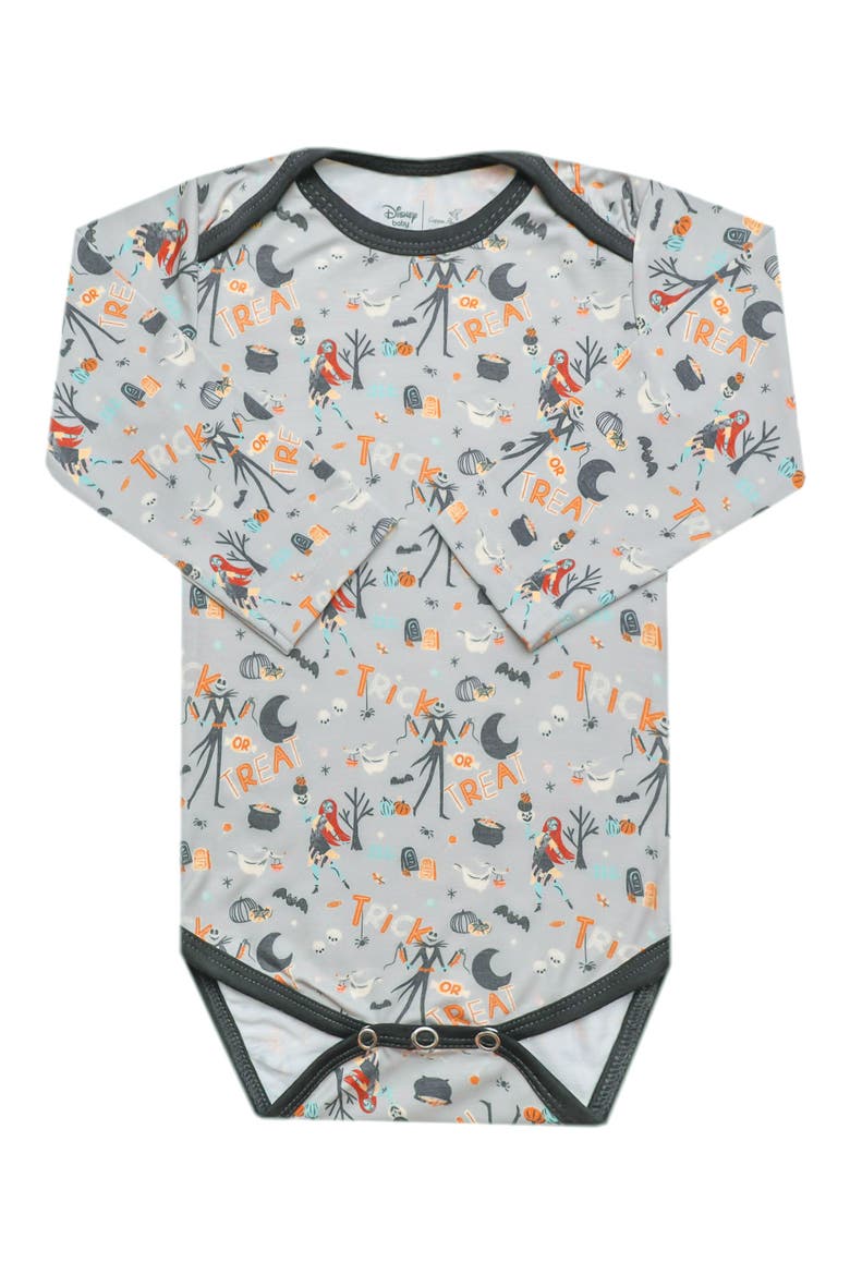 The Nightmare Before Christmas Long Sleeve Bodysuit, Main, color, NTMARE BEFORE XMAS