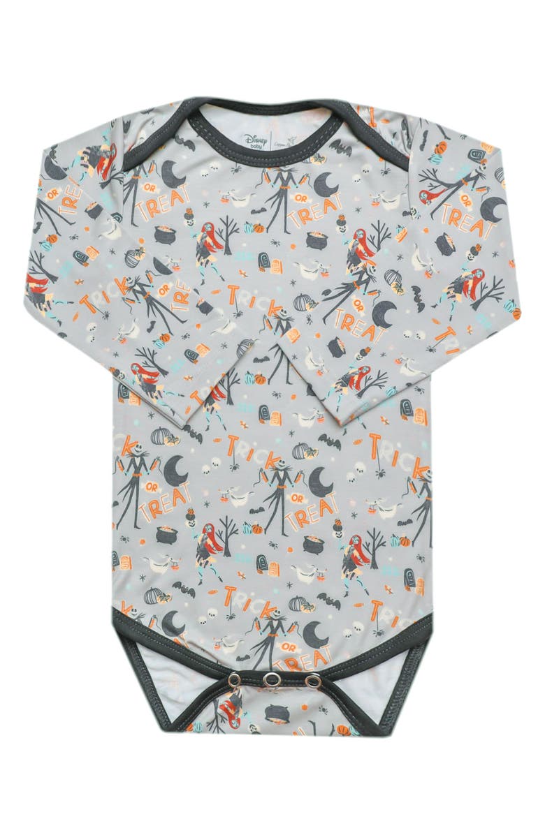 Copper Pearl The Nightmare Before Christmas Long Sleeve Bodysuit, Main, color, Ntmare Before Xmas