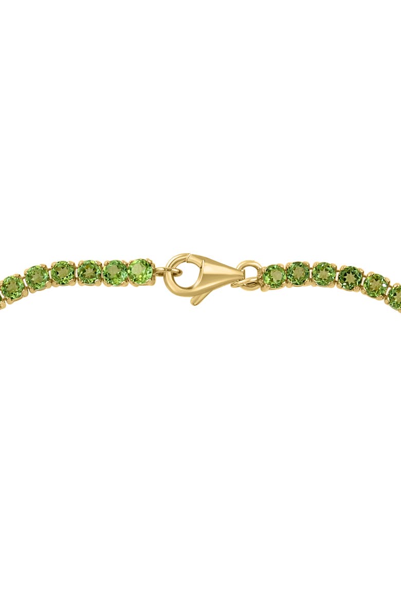 EFFY 14K Yellow Gold Peridot Tennis Bracelet, Alternate, color, Yellow Gold/ Green