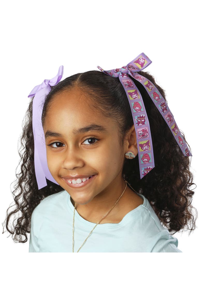 Long Hair Bows 7-Piece Set - Sanrio Hair Accessories, Alternate, color, Multicolored