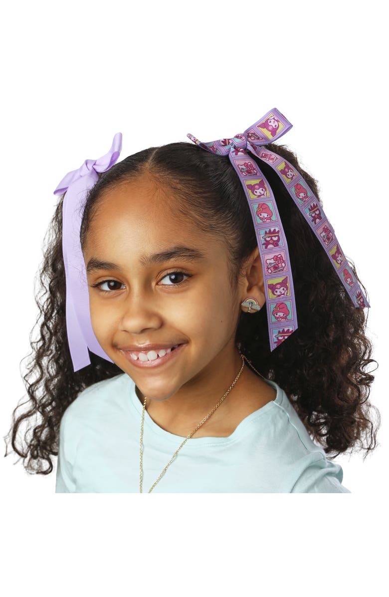 Hello Kitty Long Hair Bows 7-Piece Set - Sanrio Hair Accessories, Alternate, color, Multicolored