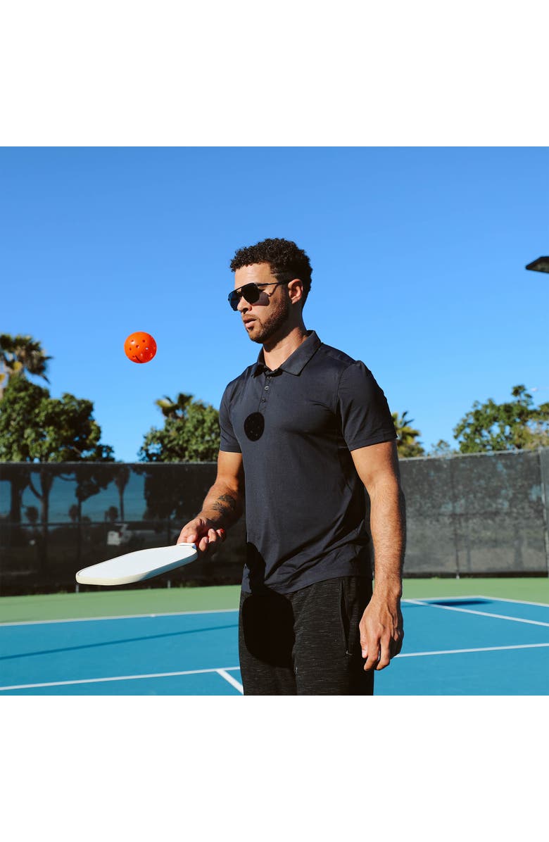 BloqUV Men's Short Sleeve Polo Shirt, Alternate, color, Black