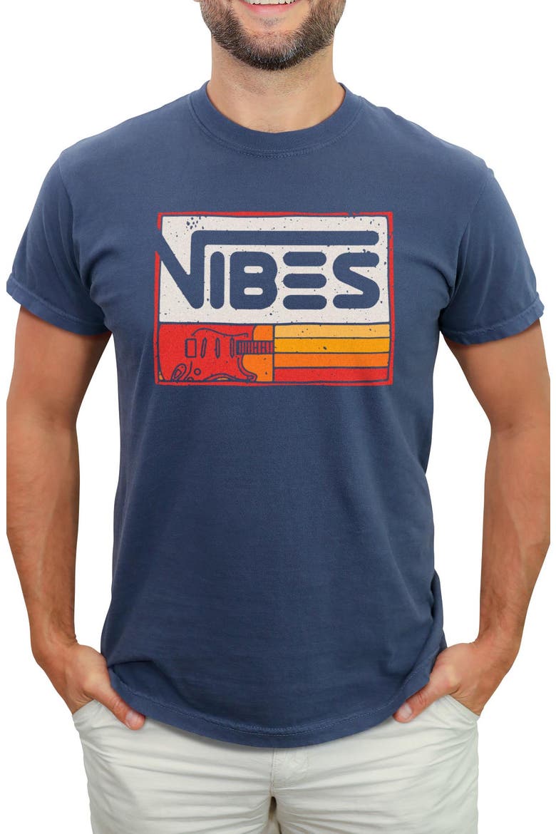 Men's Lost Gods Vibes Retro Logo  Graphic T-Shirt, Main, color, Sand Stone