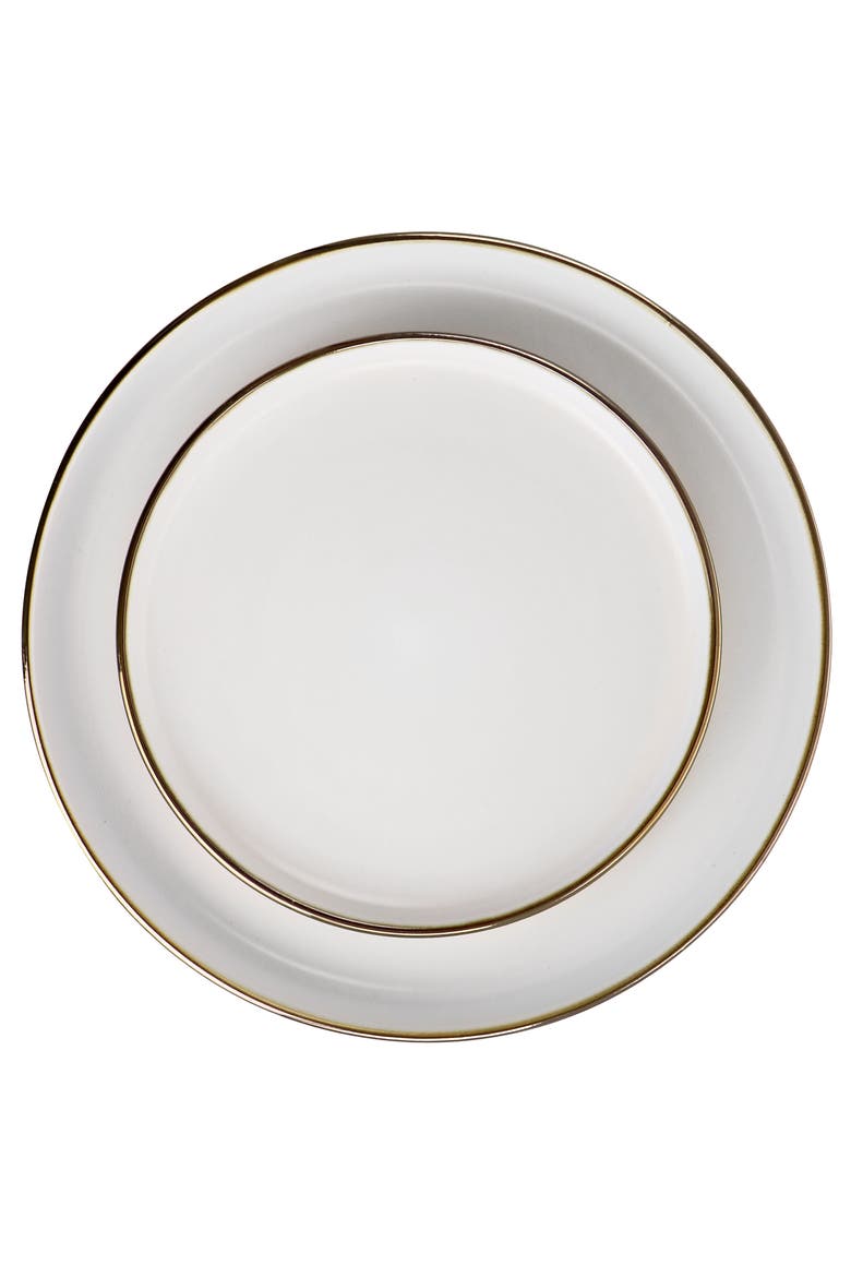 Arthur 16 Piece Stoneware Dinnerware Set, Alternate, color, White